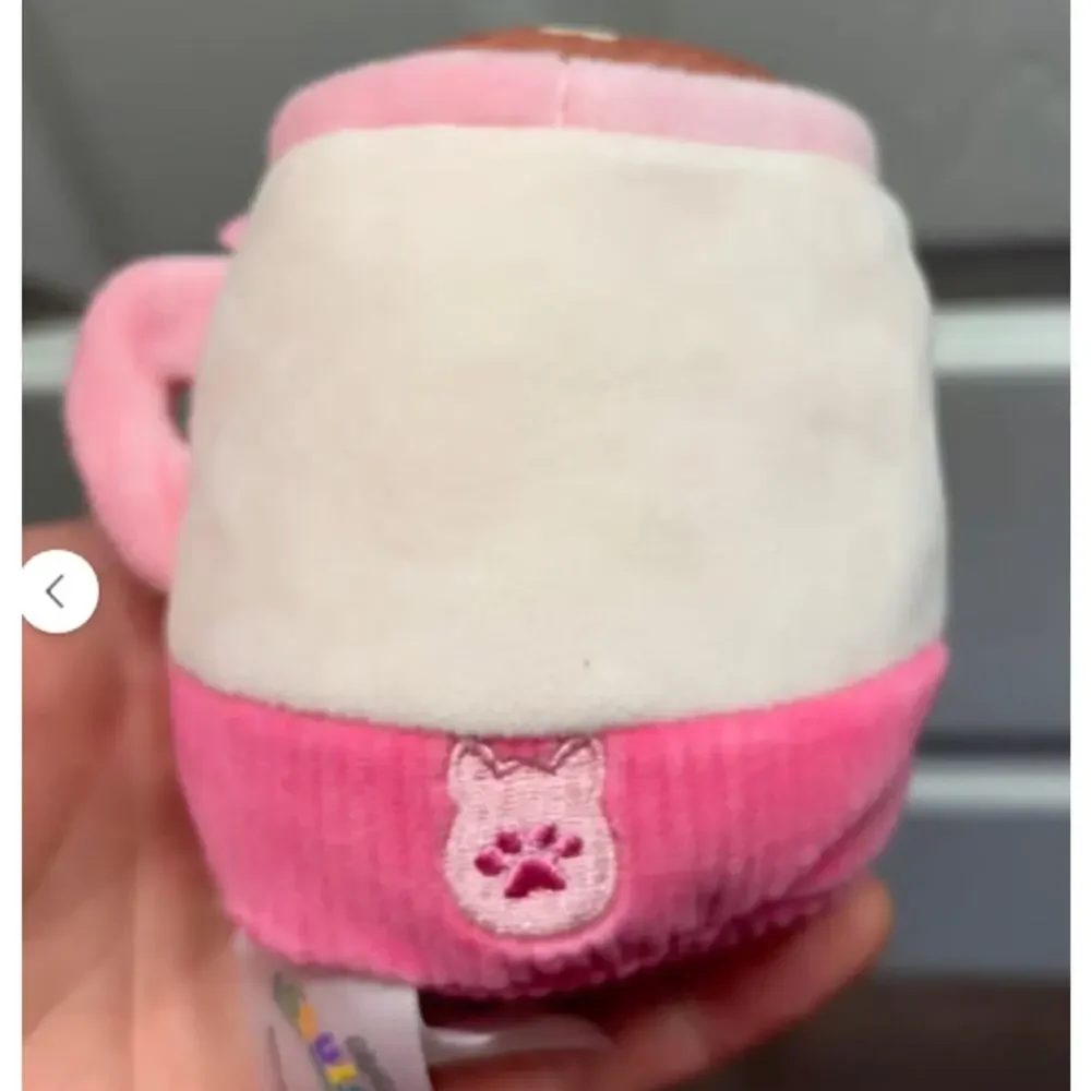 Squishmallows NWT Doy Toys Set of 2 Emily Latte Deja Donut Squeak Crinkle Plush